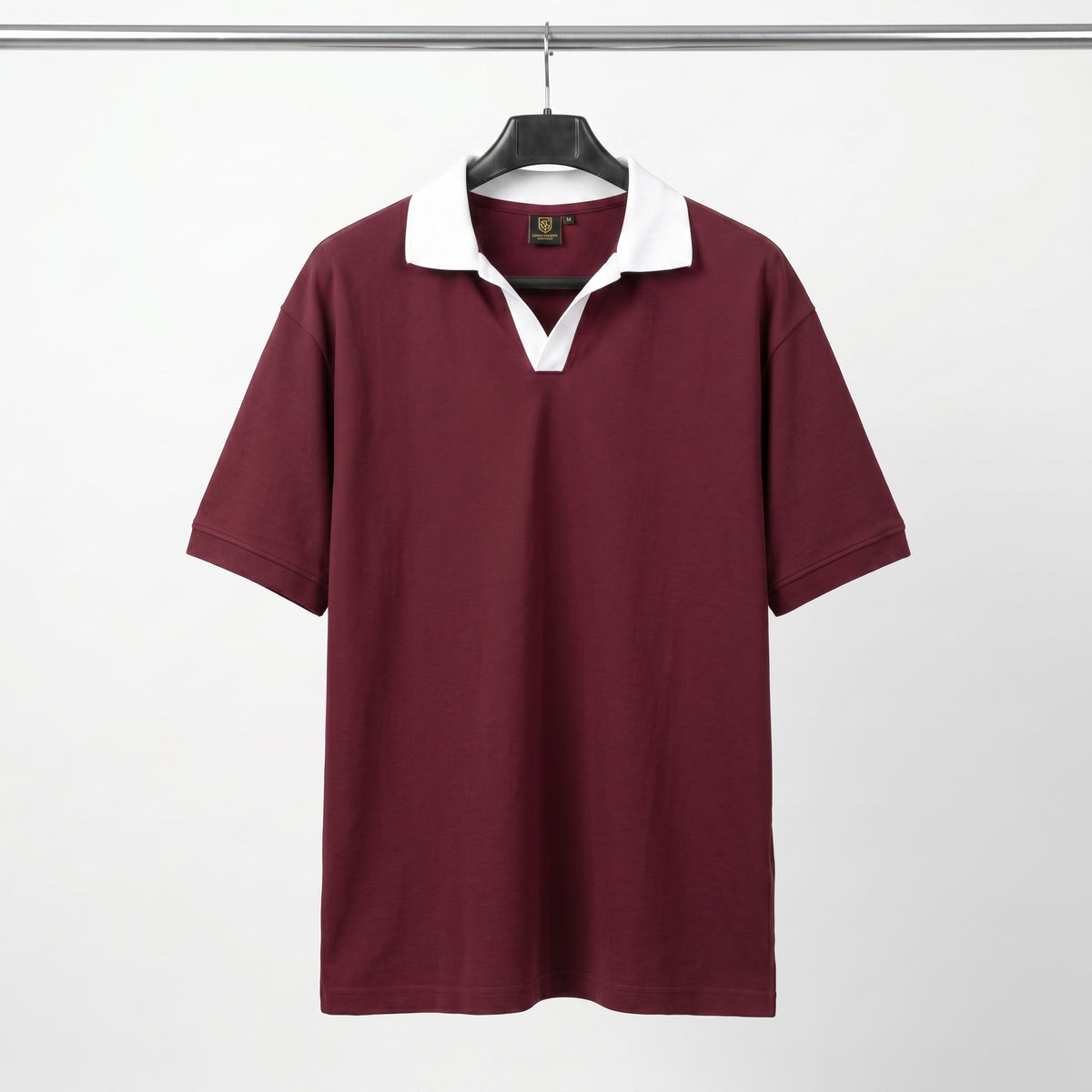 Casual Johnny Collar - Maroon