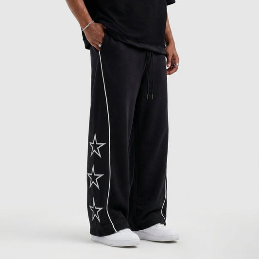Star Baggy Trouser - Black