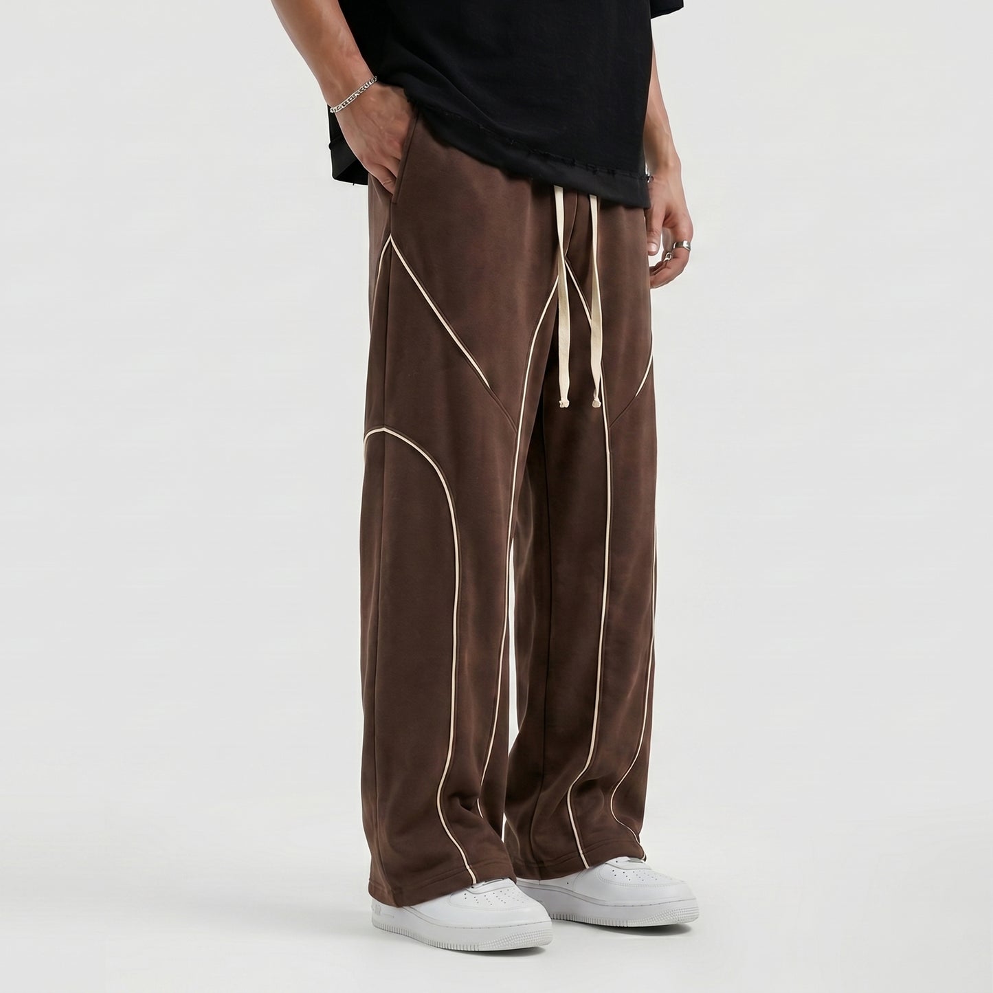 FLEXLINE BAGGY TROUSER - CHOCOLATE