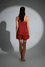 Midnight Camisole Silk PJ Set - Red