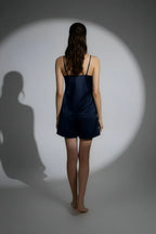 Midnight Camisole Silk PJ Set - Navy