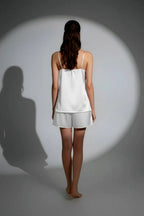 Midnight Camisole Silk PJ Set - White