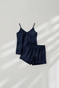 Midnight Camisole Silk PJ Set - Navy
