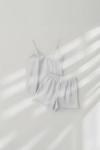 Midnight Camisole Silk PJ Set - White