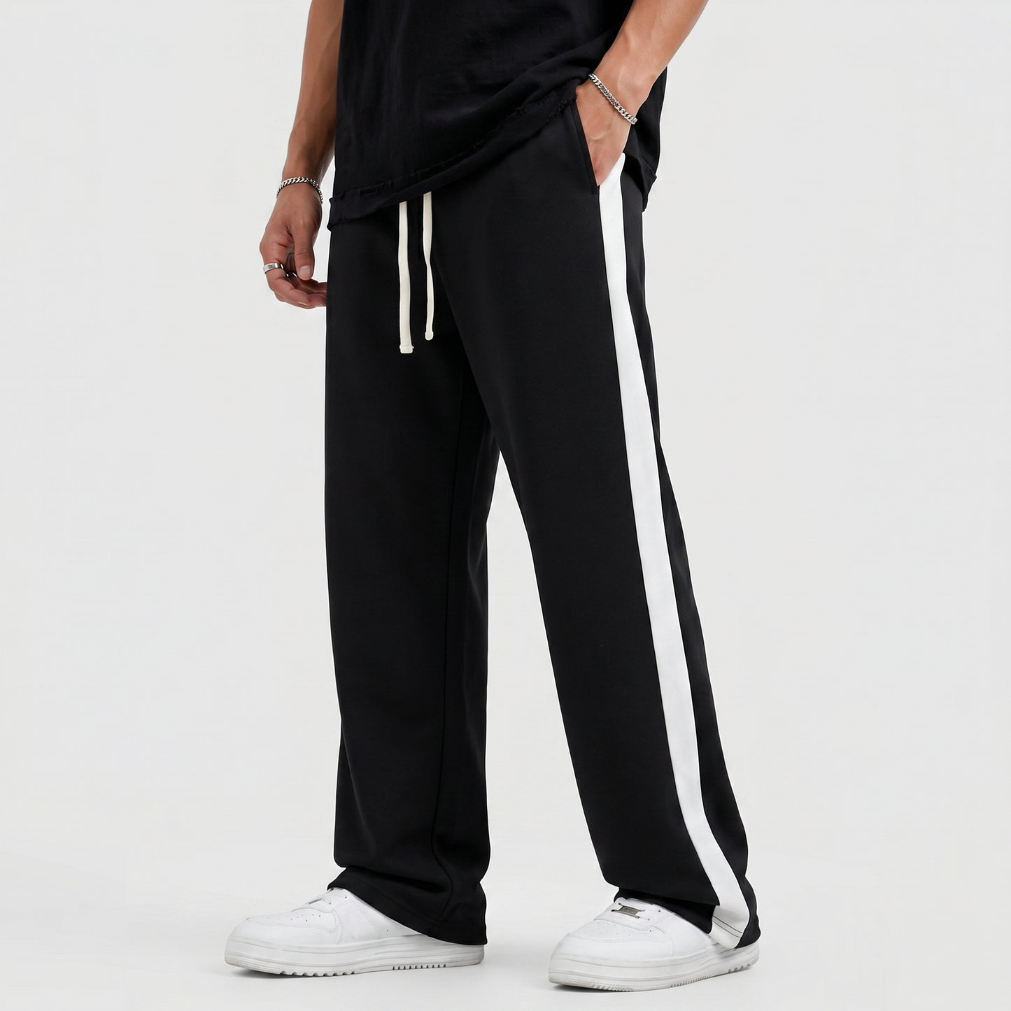 Side Panel Trouser - Black