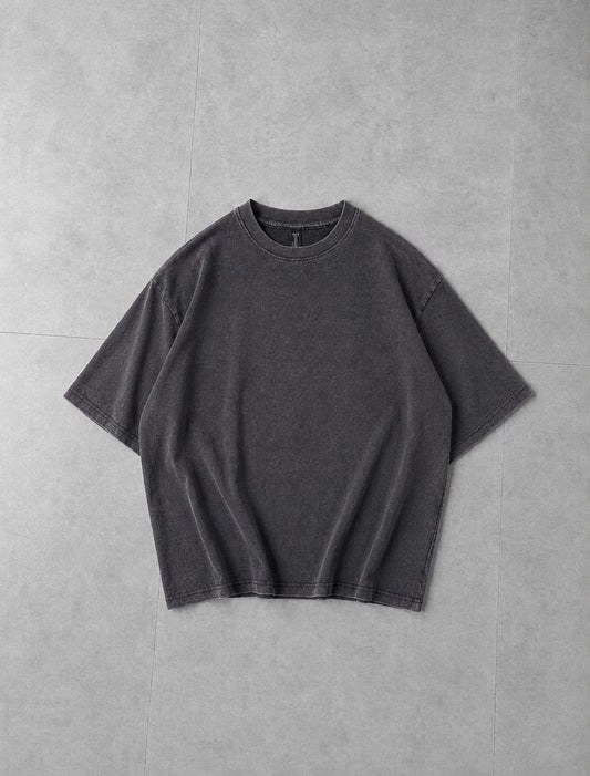 Midnight Ash Acid Wash Tee