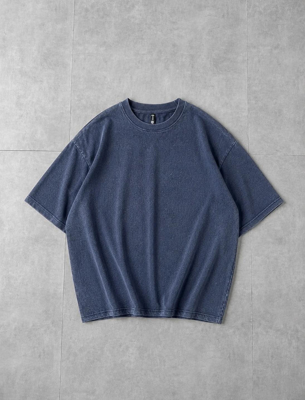 Faded Indigo Acid Wash Tee