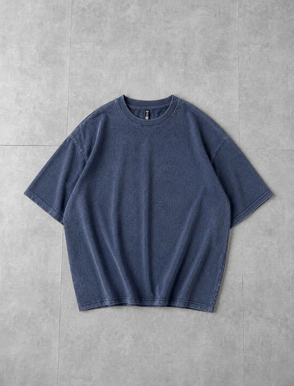 Faded Indigo Acid Wash Tee