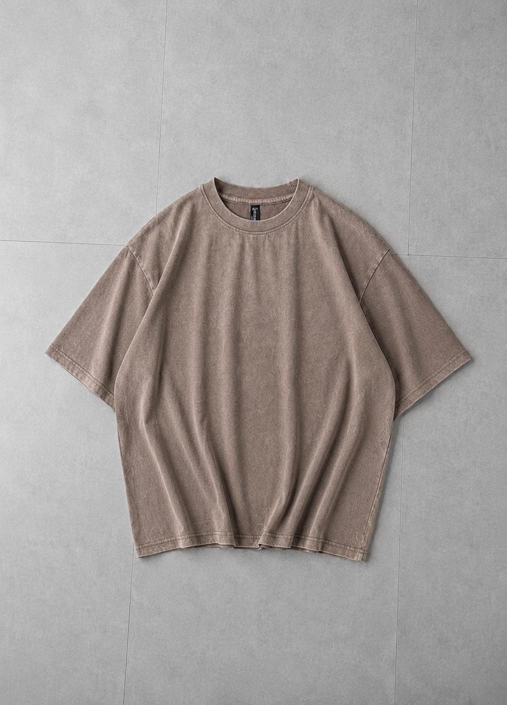 Dusty Mocha Acid Wash Tee