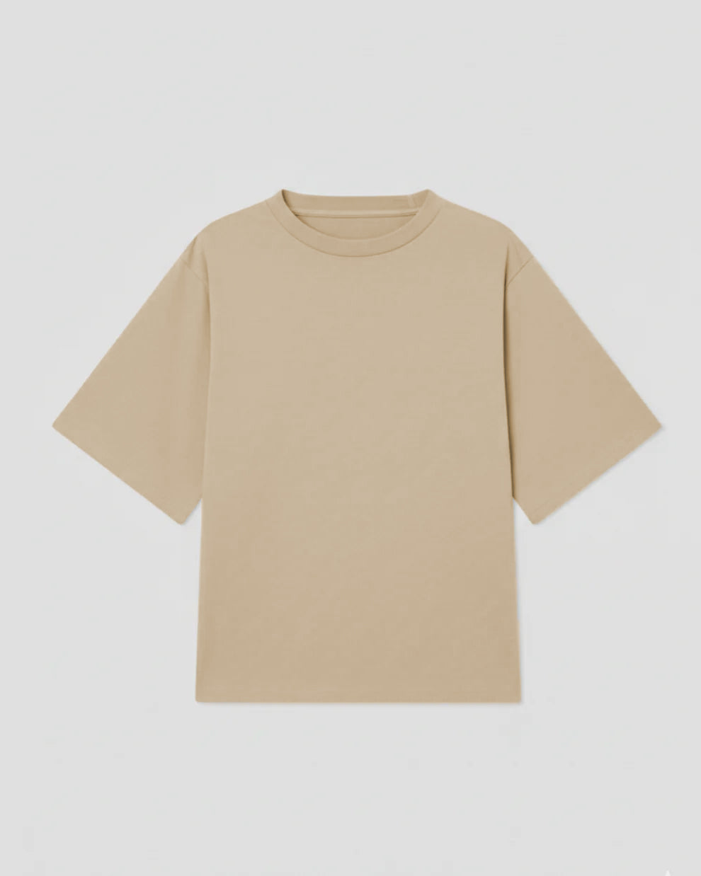 Drop Shoulder T Shirt For Men - Biege