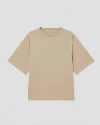 Drop Shoulder T Shirt For Men - Biege