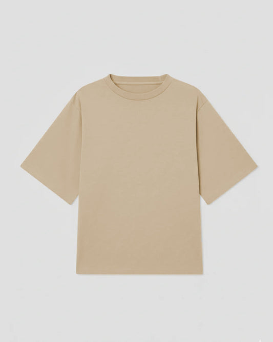Drop Shoulder T Shirt For Men - Biege