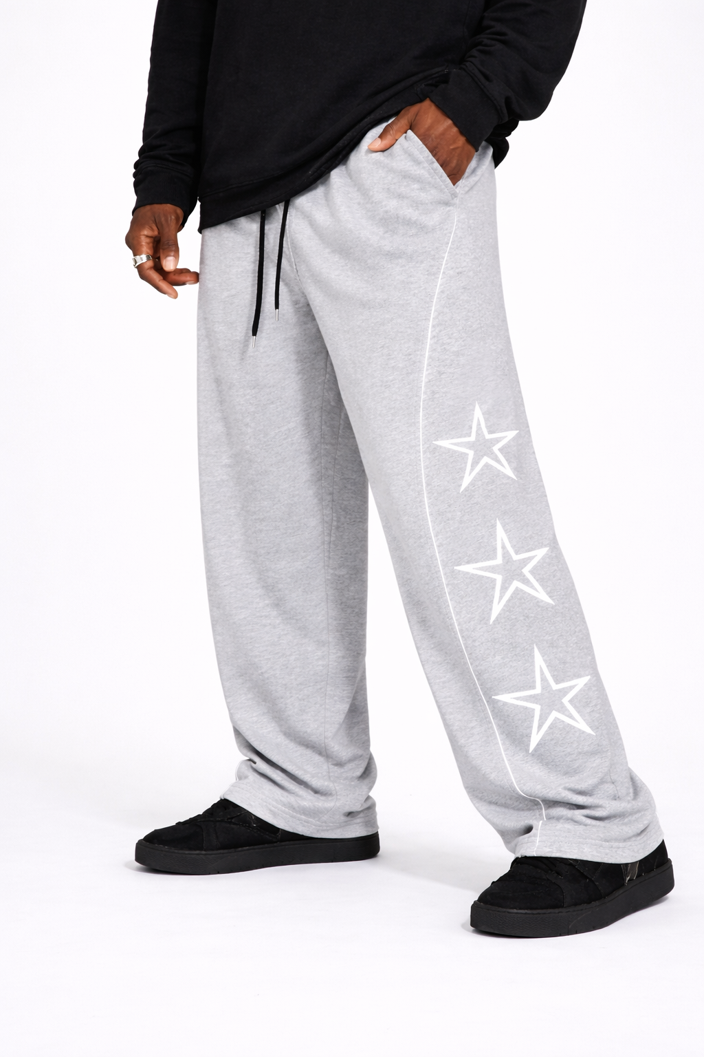 Star Baggy Trouser - Grey