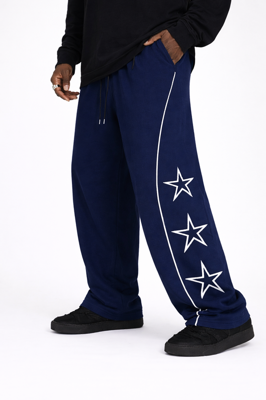 Star Baggy Trouser - Navyblue