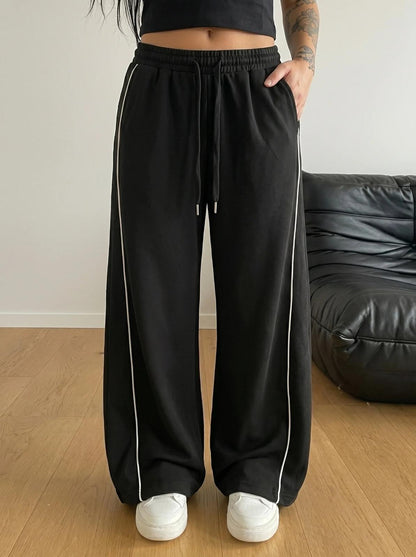 Classic Stripe Trouser - Midnight Black