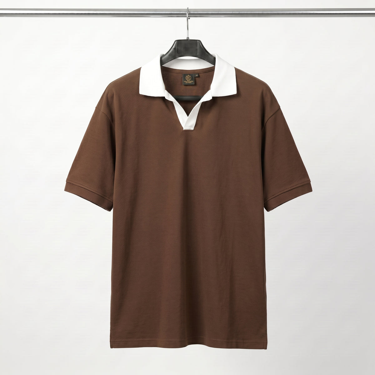 Casual Johnny Collar - Brown