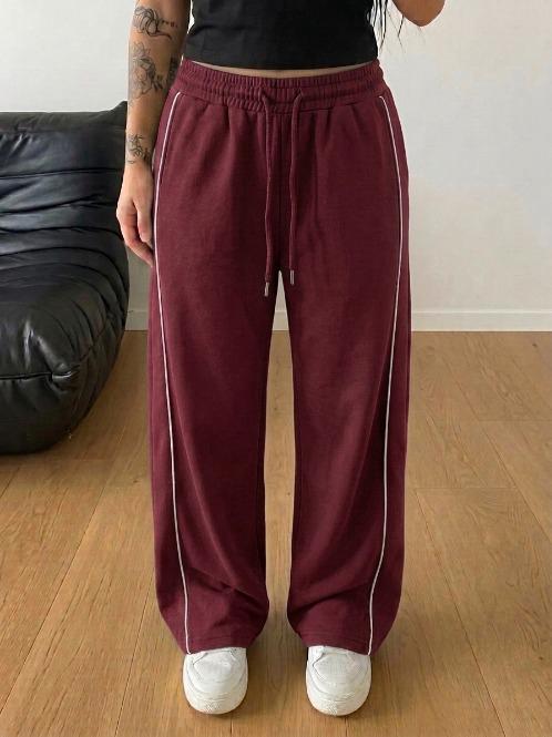 Classic Stripe Trouser - Bordeaux