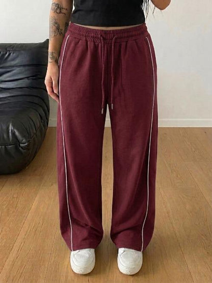 Classic Stripe Trouser - Bordeaux