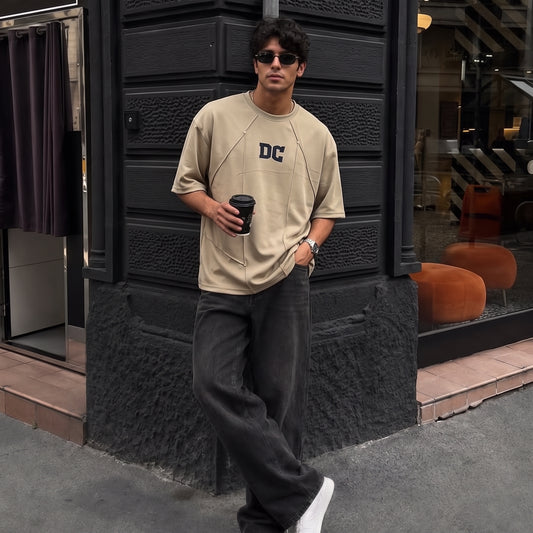 DC Oversized Tee - Beige