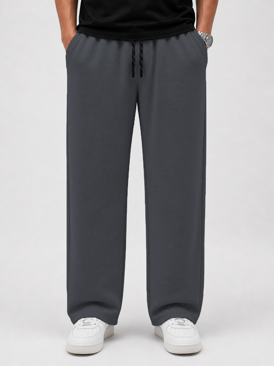 Premium Textured Knit Trouser