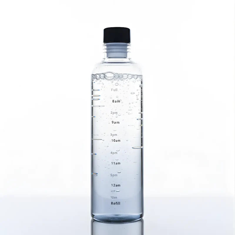 Glass Transparent Water Bottle