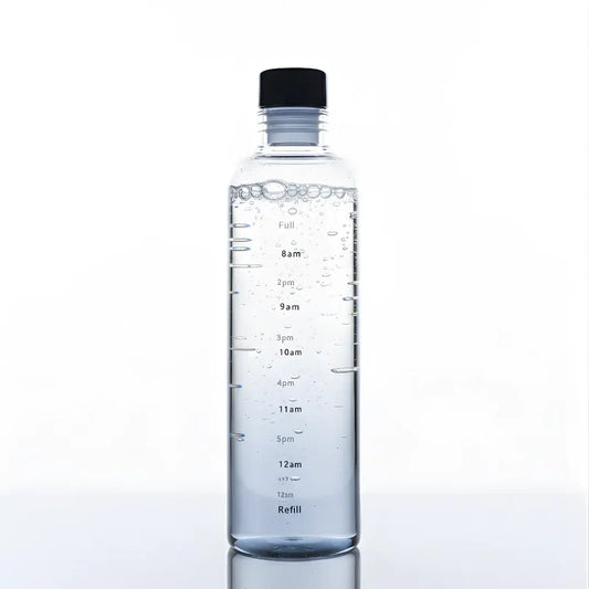 Glass Transparent Water Bottle