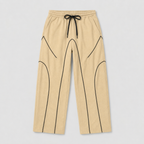 FLEXLINE BAGGY TROUSER - BIEGE WITH BLACK