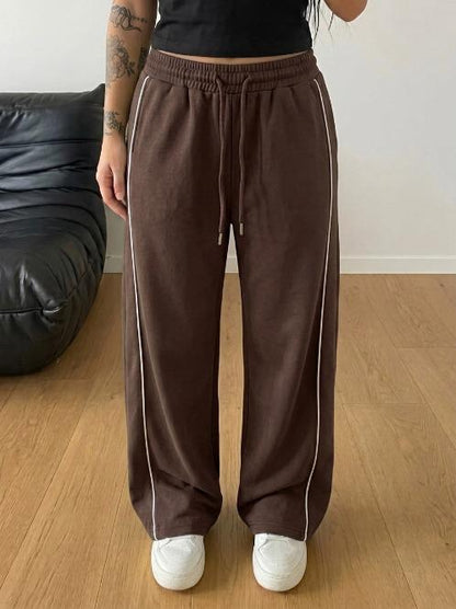 Classic Stripe Trouser - Cocoa Brown