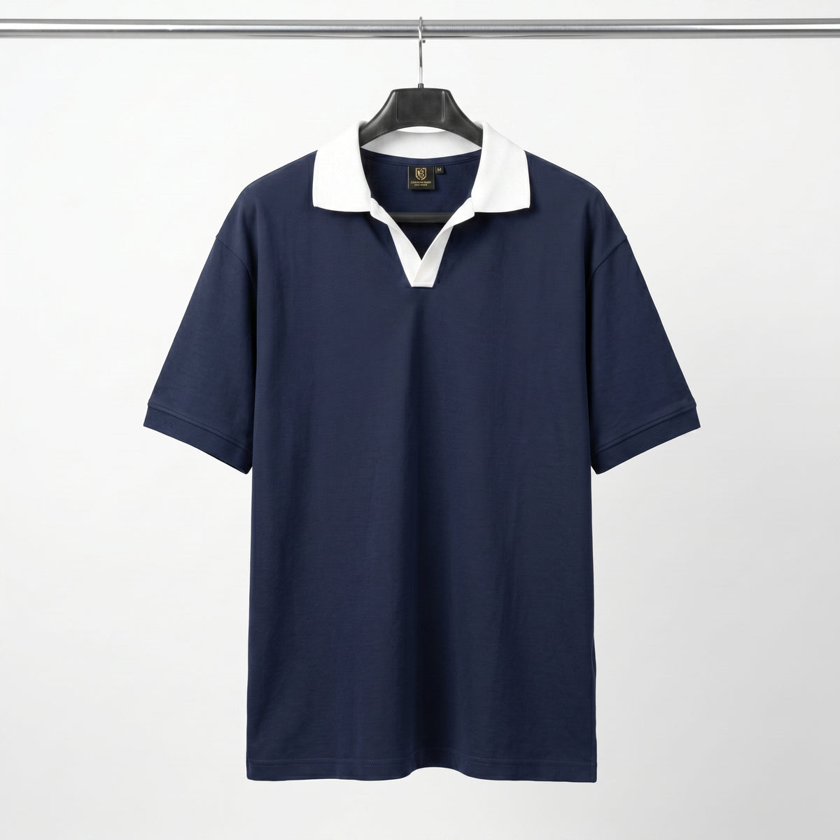 Casual Johnny Collar - Navy Blue