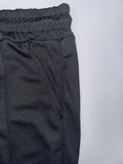 STRAIGHT FIT STRIPE TROUSER-BLACK
