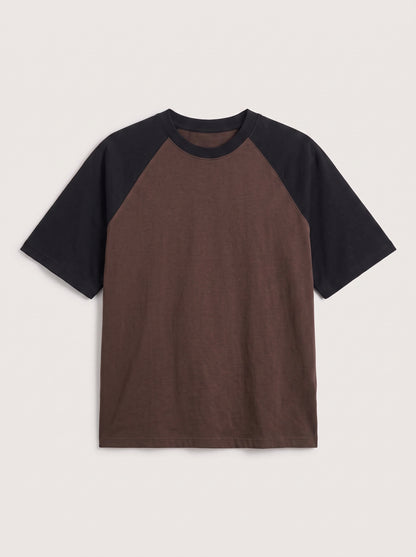 Raglan Dropshoulder Tshirt - Brown