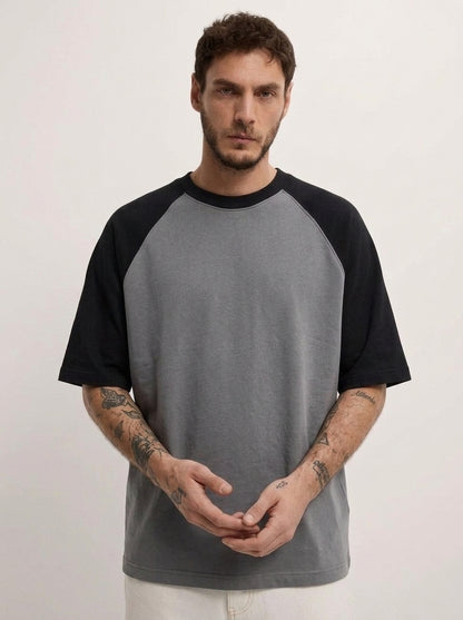 Raglan Dropshoulder Tshirt - Steel Grey