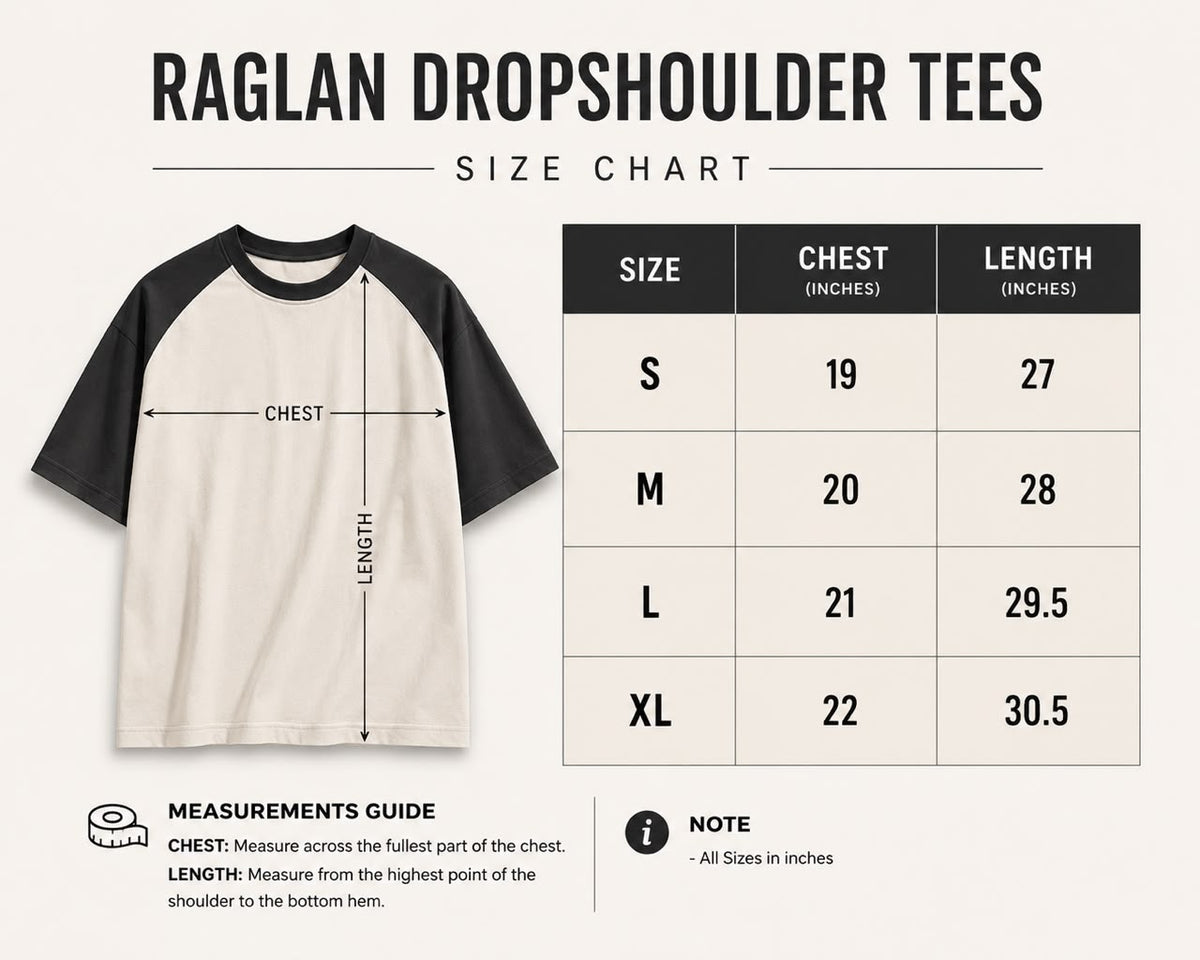 Raglan Dropshoulder Tshirt - Brown