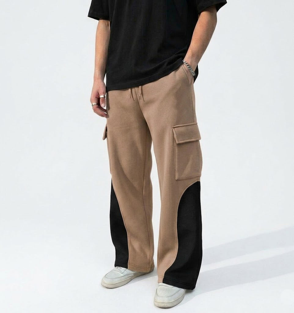 Edge Panel Cargo Trouser - Coffee