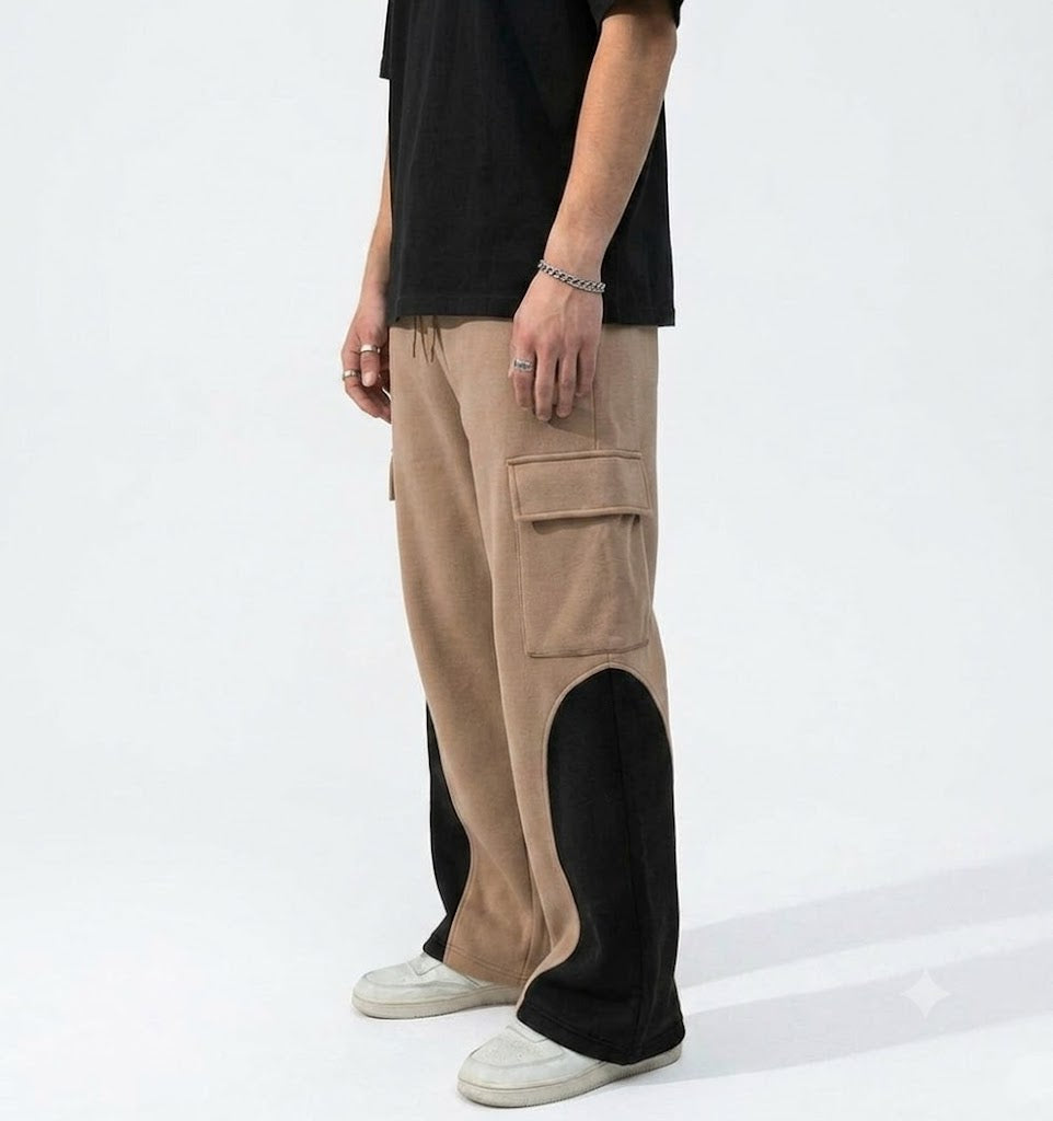 Edge Panel Cargo Trouser - Coffee