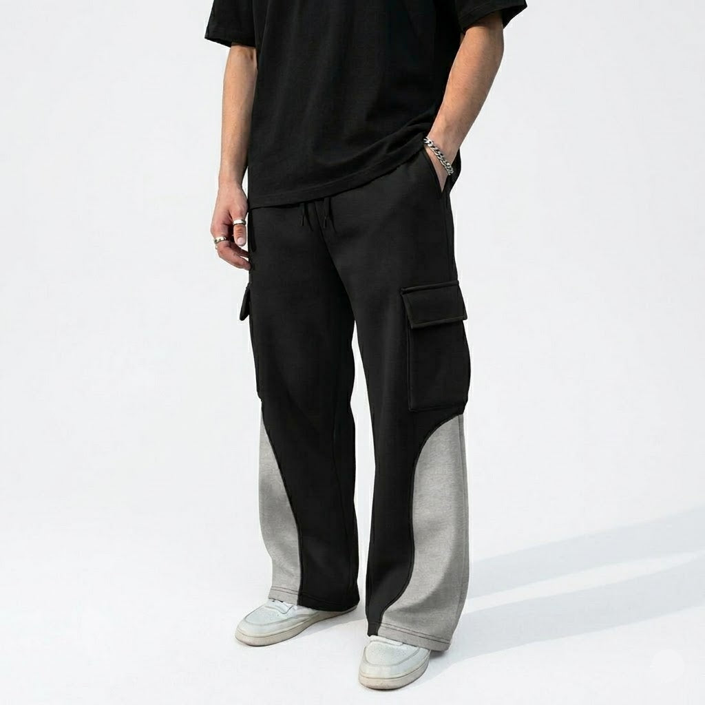 Edge Panel Cargo Trouser - Black