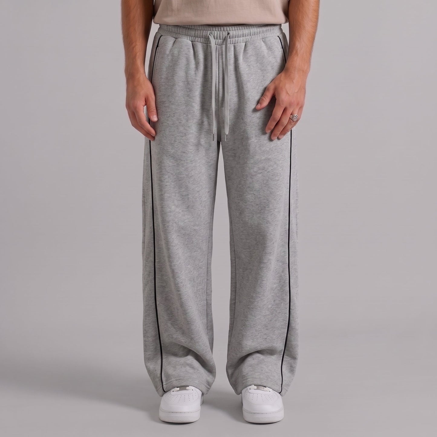Classic Stripe Trouser - Ash Grey