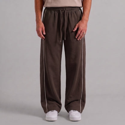 Classic Stripe Trouser - Cocoa Brown