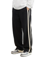 Side Stripe  Baggy Trouser - Black