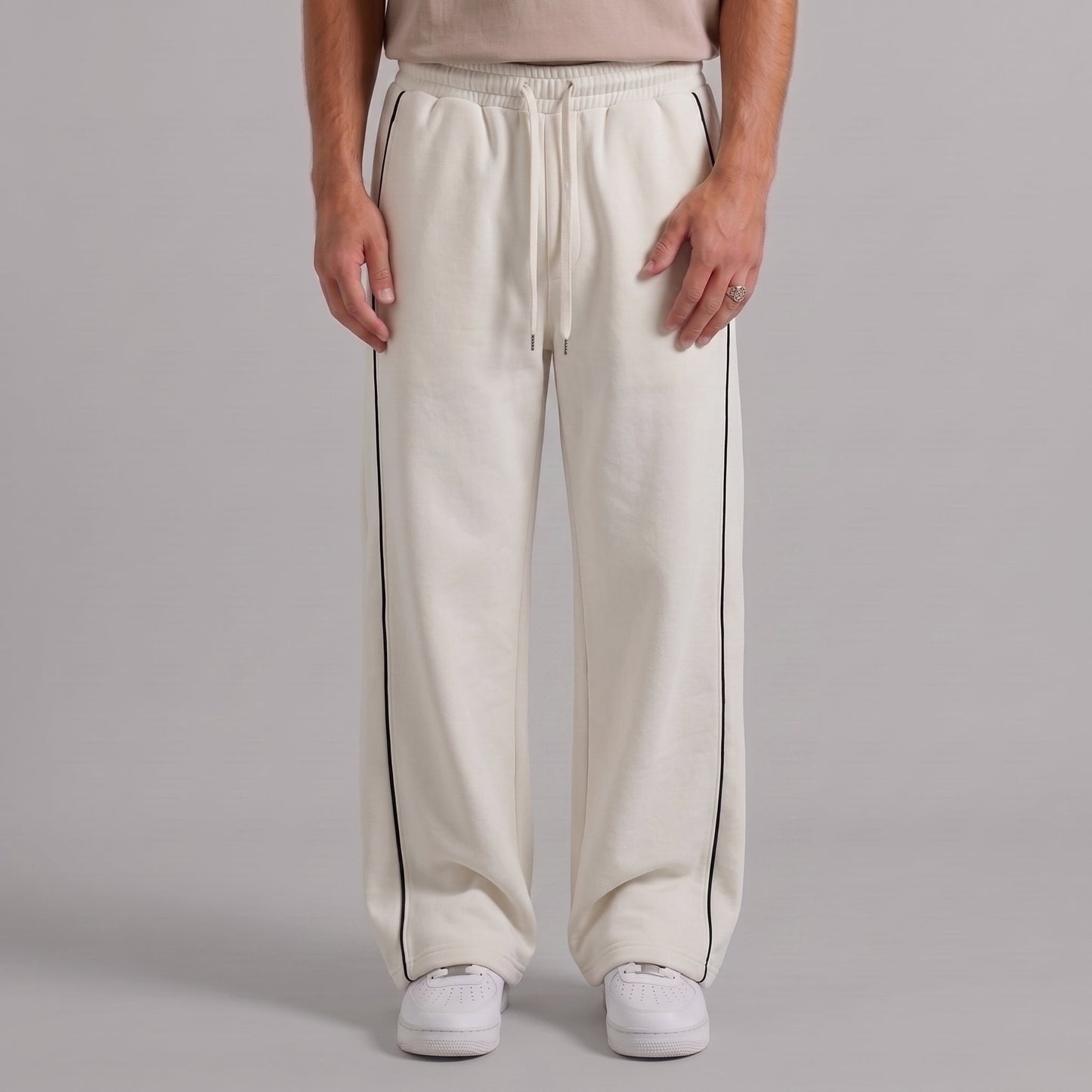 Classic Stripe Trouser - Off White