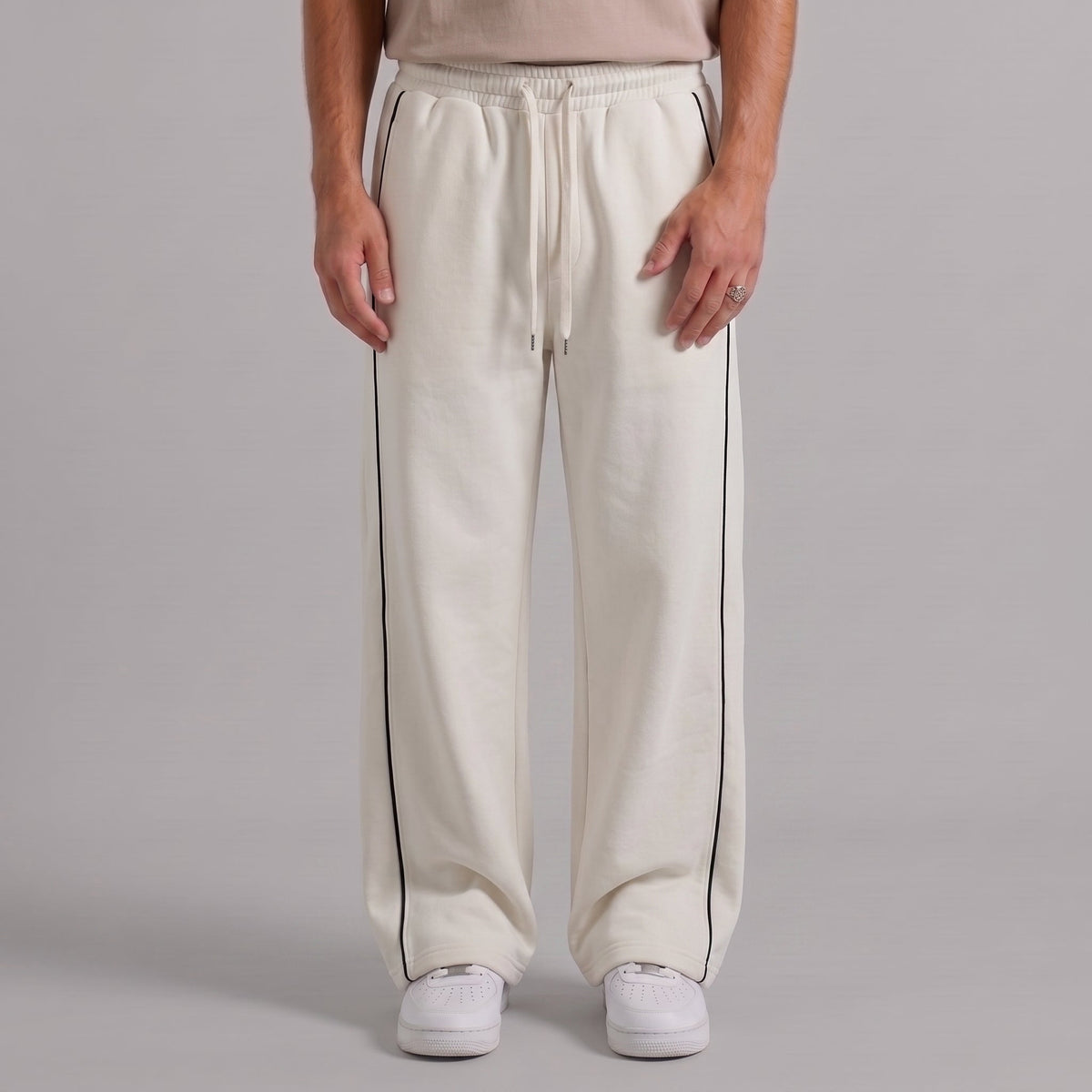 Classic Stripe Trouser - Off White